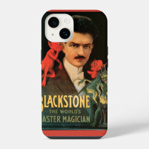 Coque Pour iPhone 14 Poster magique vintage, Grand Magicien Blackstone