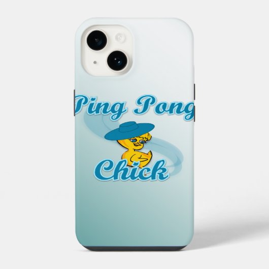 Coque Pour iPhone 14 Poulet de Ping Pong #3 (Verso)