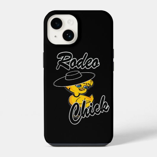 Coque Pour iPhone 14 Poulet de Rodéo #4 (Verso)