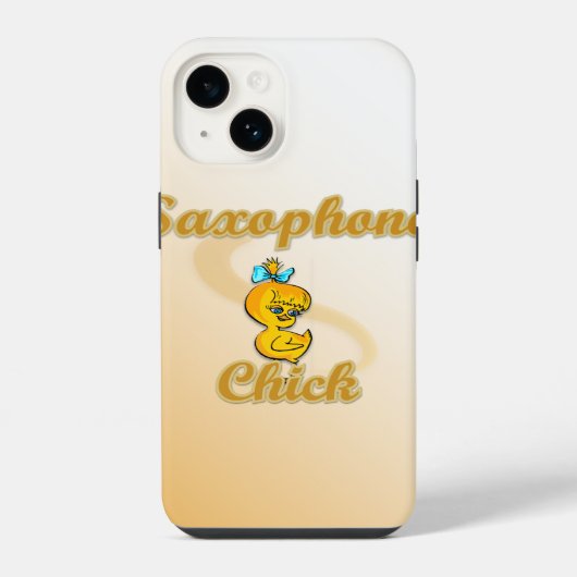 Coque Pour iPhone 14 Poulet Saxophone (Verso)