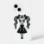 Coque Pour iPhone 14 Poupée éffrayante fille (Verso)