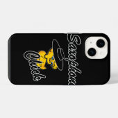 Coque Pour iPhone 14 Poussette saxophone #4 (Verso Horizontal)