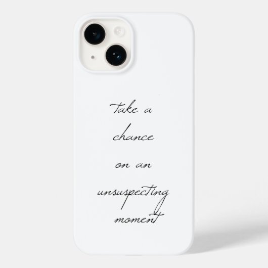 Coque Pour iPhone 14 Prendre une chance coque iphone (Verso)