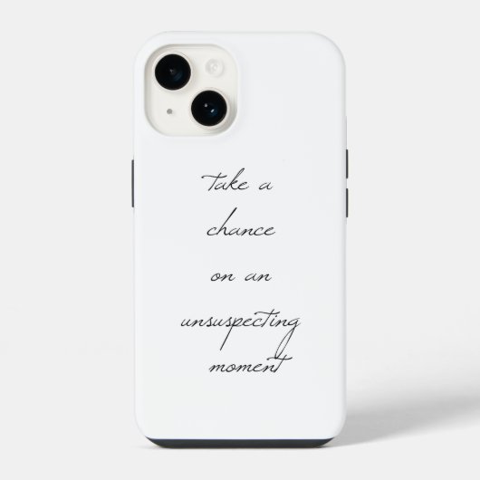 Coque Pour iPhone 14 Prendre une chance coque iphone (Verso)