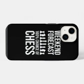 Coque Pour iPhone 14 Prévisions de week-end - 100% de chances d'échecs (Verso Horizontal)