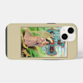 Coque Pour iPhone 14 Prière d'ange (Verso Horizontal)