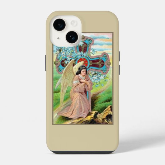 Coque Pour iPhone 14 Prière d'ange (Verso)
