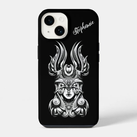 Coque Pour iPhone 14 Princesse guerrière viking (Verso)