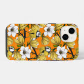 Coque Pour iPhone 14 Printemps en jaune (Verso Horizontal)