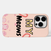 Coque Pour iPhone 14 Pro Apple iphone 14pro coque pattes kitty (Verso (horizontal))