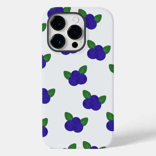 Coque Pour iPhone 14 Pro Bountiful Blueberries coque iphone (Verso)