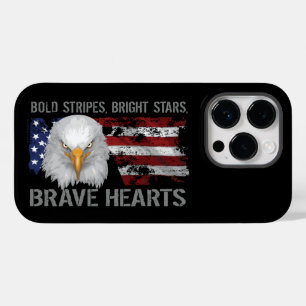 Coque Pour iPhone 14 Pro Brave American Hearts Coque-Mate coque iphone