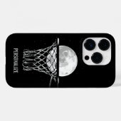 Coque Pour iPhone 14 Pro Coque de la lune de basket-ball-coque iphone (Verso (horizontal))
