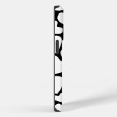 Coque Pour iPhone 14 Pro Coque iphone à coeur noir et blanc (Verso / Droite)