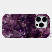 Coque Pour iPhone 14 Pro Coque iphone Amethyst Crystal Energy (Verso (horizontal))