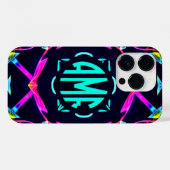 Coque Pour iPhone 14 Pro coque iphone avec monogramme personnalisable (Verso (horizontal))