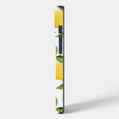 Coque Pour iPhone 14 Pro Coque iphone citrons monogrammé (Verso / Gauche)