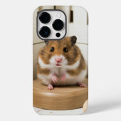 Coque Pour iPhone 14 Pro Coque iphone Cute Hamster (Verso)