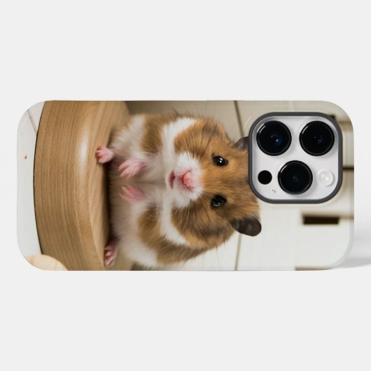 Coque Pour iPhone 14 Pro Coque iphone Cute Hamster (Verso (horizontal))