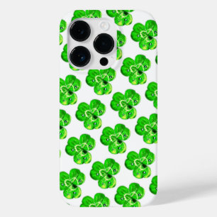 Coque Pour iPhone 14 Pro Coque iphone de trèfle avec gouttes de pluie - Cho