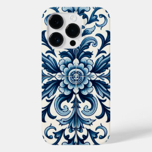 Coque Pour iPhone 14 Pro Coque iphone de tuiles bleu portugais Coque-Mate