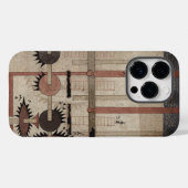 Coque Pour iPhone 14 Pro Coque iphone personnalisé Monogram Steam Punk (Verso (horizontal))