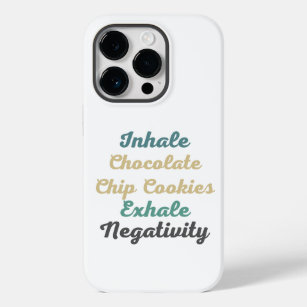 Coque Pour iPhone 14 Pro Inhale Chocolate Chip Cookies Exhale Négativité