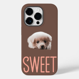 Coque Pour iPhone 14 Pro iPhone 14 Pro Coque Sweet Puppy et conception Brow