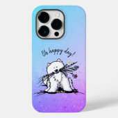 Coque Pour iPhone 14 Pro KiniArt Samoyed iPhone / coque ipad (Verso)