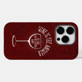 Coque Pour iPhone 14 Pro Le Vin Est La Réponse Coque-Mate coque iphone (Verso (horizontal))