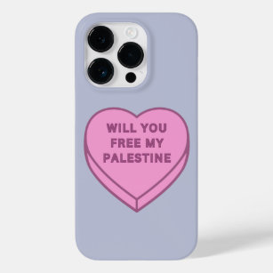 Coque Pour iPhone 14 Pro Libérez-vous ma Palestine ? Cute Candy Coeur doux
