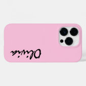 Coque Pour iPhone 14 Pro Nom personnalisé iPhone 14 Pro Coque (Verso (horizontal))