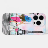 Coque Pour iPhone 14 Pro Paris coque iphone avec Eiffel Rower (Verso (horizontal))