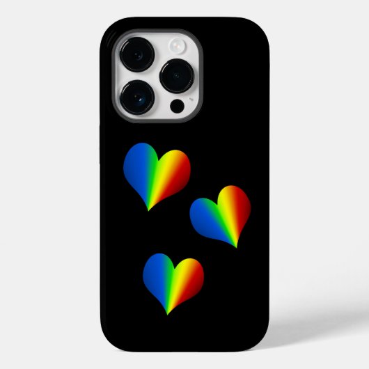 Coque Pour iPhone 14 Pro Rainbow Love - iPhone / coque ipad (Verso)