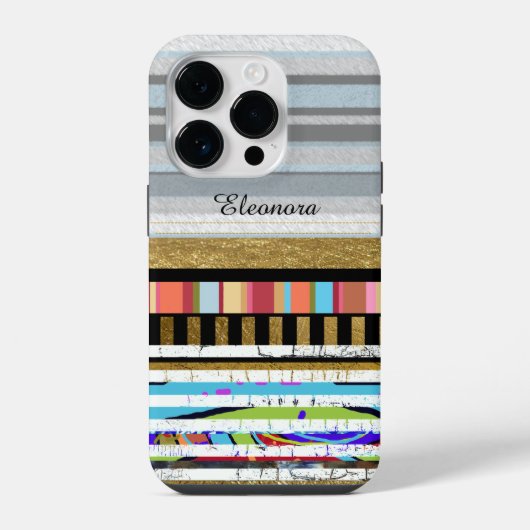 Coque Pour iPhone 14 Pro rayures super-cool pour iPhone-6 (Verso)
