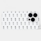 Coque Pour iPhone 14 Pro Texte minimum Iphone personnalisé 14 Coque (Verso (horizontal))