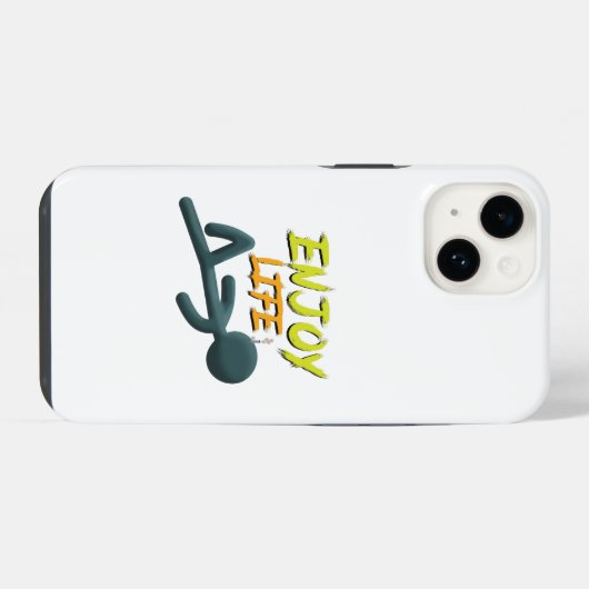 Coque Pour iPhone 14 Profitez de la vie (Verso Horizontal)