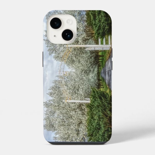 Coque Pour iPhone 14 Promenade printanière à la maison (Verso)