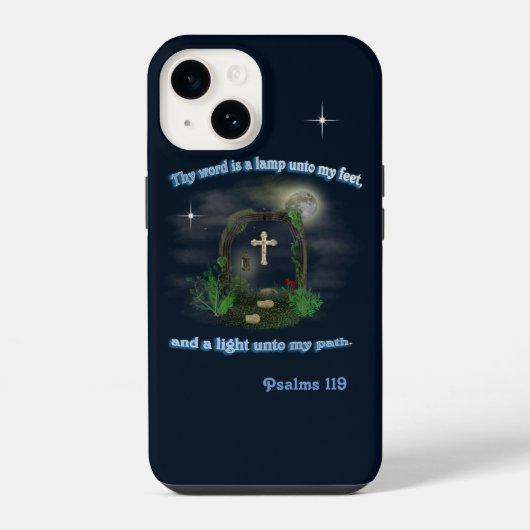 Coque Pour iPhone 14 Psaume 119 (Verso)