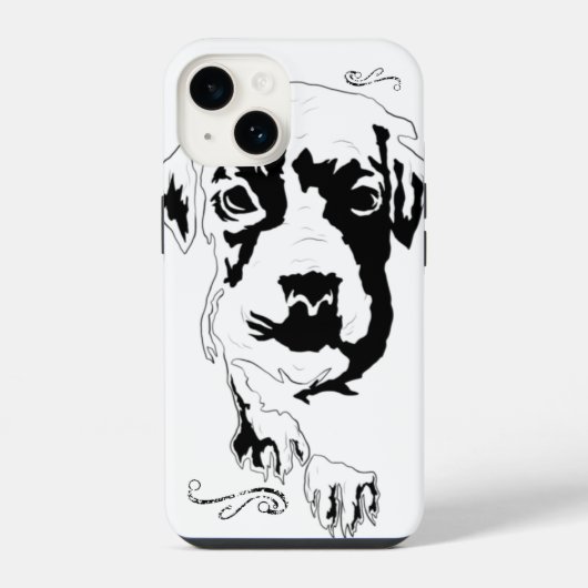 Coque Pour iPhone 14 Puppy X Love 1 (Verso)