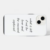 Coque Pour iPhone 14 Qu'est-ce que le coque iphone gauche ? (Verso Horizontal)