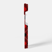 Coque Pour iPhone 14 Ramsay tartan rouge noir plaid (Côté gauche)