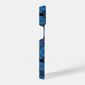 Coque Pour iPhone 14 Ravins et roses bleus (Côté droit)