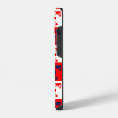 Coque Pour iPhone 14 Rayé "Brit" marqué (Côté gauche)