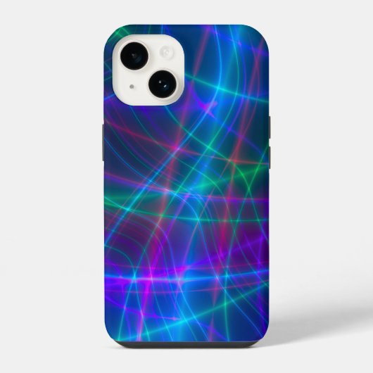 Coque Pour iPhone 14 Rayons multicolores lumineux (Verso)