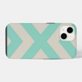Coque Pour iPhone 14 Rayure Chevron Moderne (Verso Horizontal)