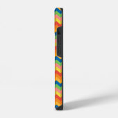 Coque Pour iPhone 14 rayure en zigzag (Côté gauche)