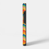Coque Pour iPhone 14 rayure en zigzag (Côté gauche)