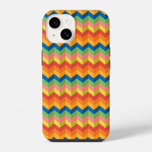 Coque Pour iPhone 14 rayure en zigzag (Verso)