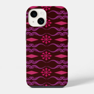 Coque Pour iPhone 14 Rayure Ornementale Inde